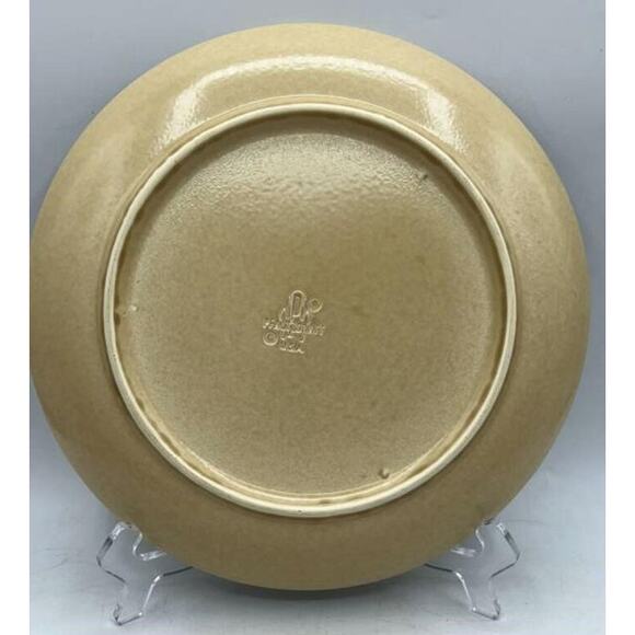 VTG Pfaltzgraff Folk Art 5‑Pc Place Setting Blue Floral (1977)Tan USA Stoneware - Picture 4 of 16